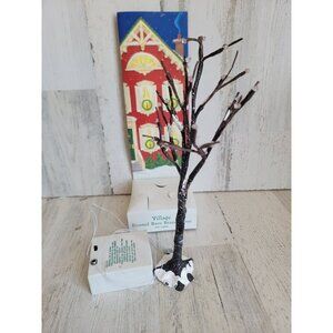 Dept 56 AS IS frosted Bare Branch Tree Village accessory xmas